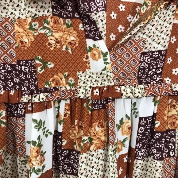 3X Lightweight Patchwork Pullover Top Balloon Sleeve - Picture 7 of 12